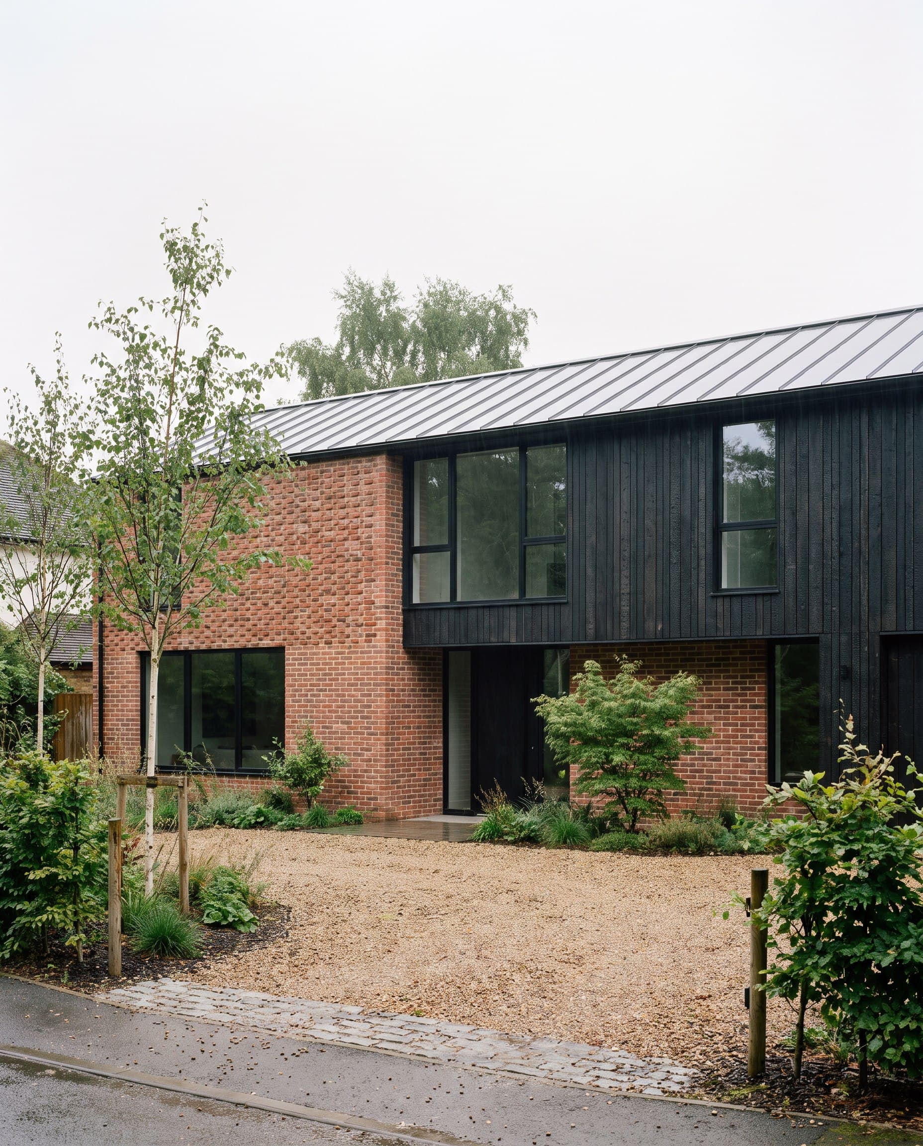 A single custom home built from foundation to final walkthrough on a self-build plot.